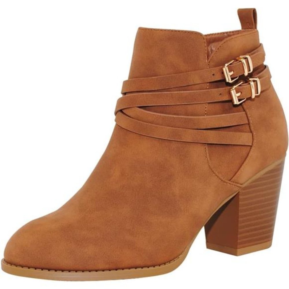 Women's Fashion Ankle Booties,  Tan